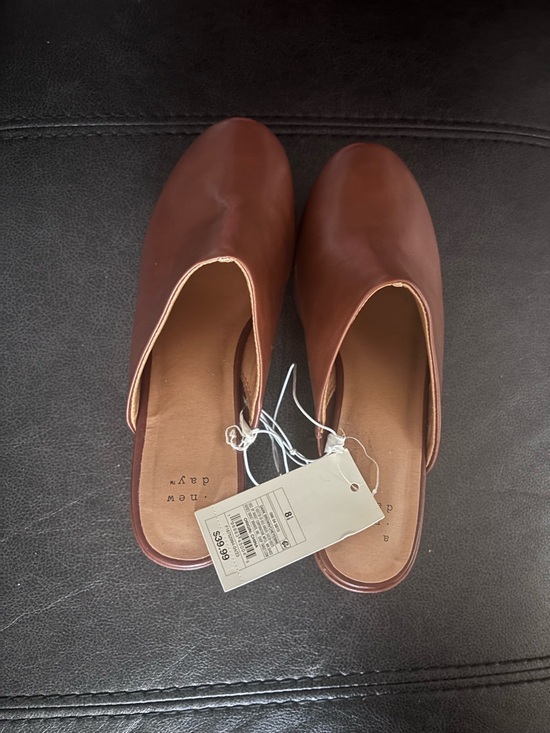 a new day Shoes - Brown Slip-On Mule heel ( never wore)